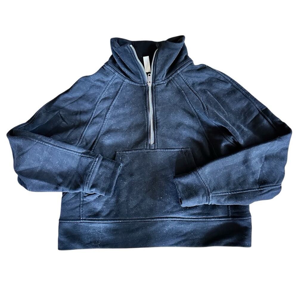 2 for $15 😍 1/4 Zip Cropped Sweatshirt – Black – Size S – EUC